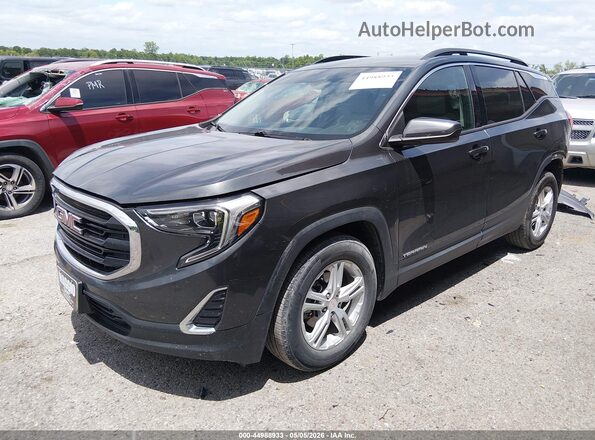 3GKALMEV7LL103645 2020 GMC TERRAIN Gray Vista tres cuartos delantera izquierda