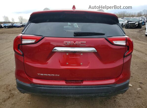 3GKALMEV7NL167168 2022 GMC TERRAIN Burgundy Rear view