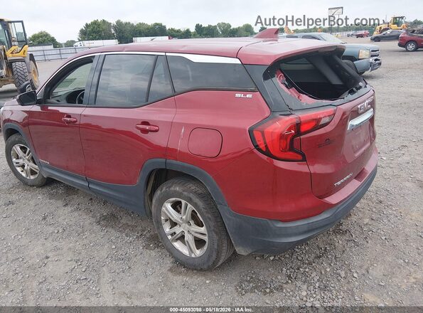 3GKALMEV8JL160773 2018 GMC TERRAIN Burgundy Հետևի ձախ