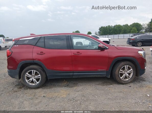 3GKALMEV8JL160773 2018 GMC TERRAIN Burgundy Սալոնի հետևի տեսք