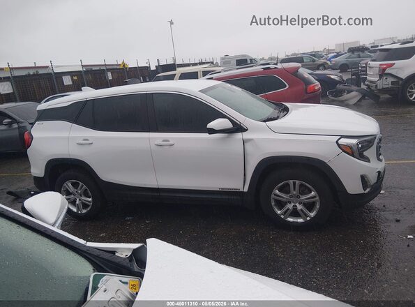 3GKALMEV8ML323023 2021 GMC TERRAIN White Vista interior trasera