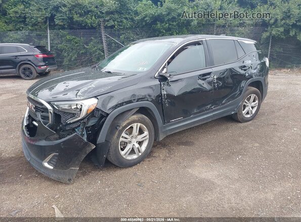3GKALMEV9JL153878 2018 GMC TERRAIN Черный Передняя левая четверть