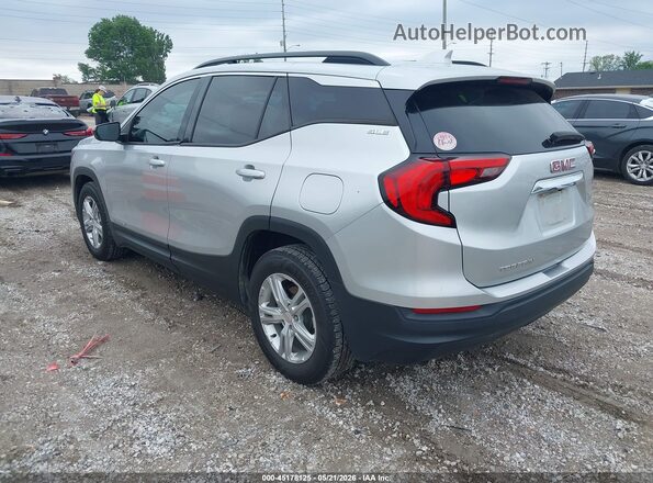 3GKALMEV9JL290061 2018 GMC TERRAIN Silver Հետևի ձախ