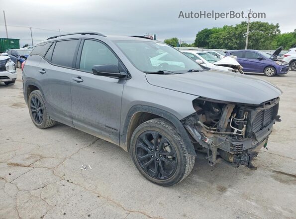 3GKALMEV9ML342213 2021 GMC TERRAIN Gray Delantero derecho