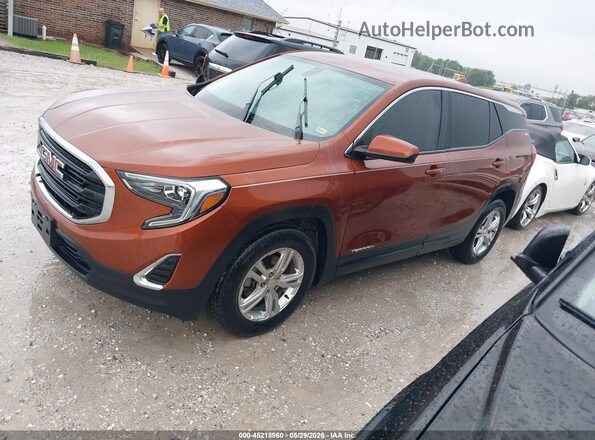 3GKALMEVXKL314272 2019 GMC TERRAIN Orange Vista tres cuartos delantera izquierda