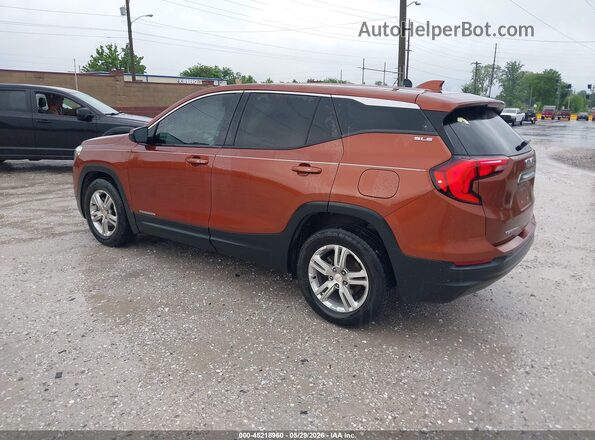 3GKALMEVXKL314272 2019 GMC TERRAIN Orange Trasero izquierdo