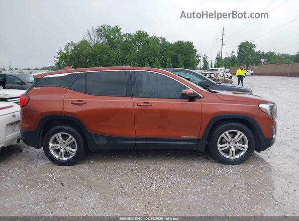 3GKALMEVXKL314272 2019 GMC TERRAIN Orange Vista interior trasera
