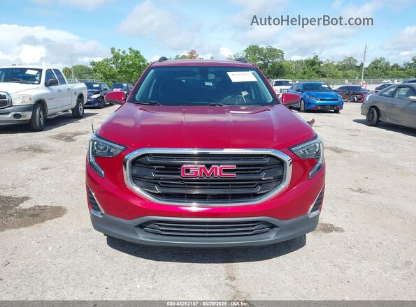 3GKALMEX4JL128582 2018 GMC TERRAIN Red Սալոնի հետևի տեսք