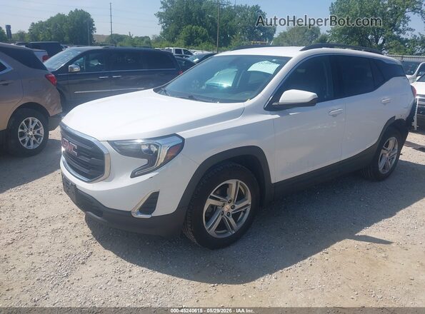 3GKALMEX4JL141672 2018 GMC TERRAIN Белый Передняя левая четверть