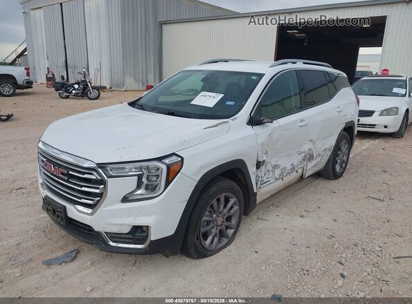 3GKALPEG1PL271774 2023 GMC TERRAIN White Առջևի ձախ երեք քառորդ տեսարան