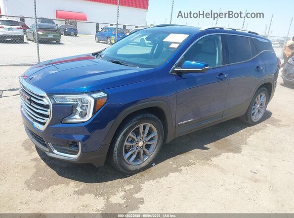3GKALPEG2PL124007 2023 GMC TERRAIN Blue Առջևի ձախ երեք քառորդ տեսարան