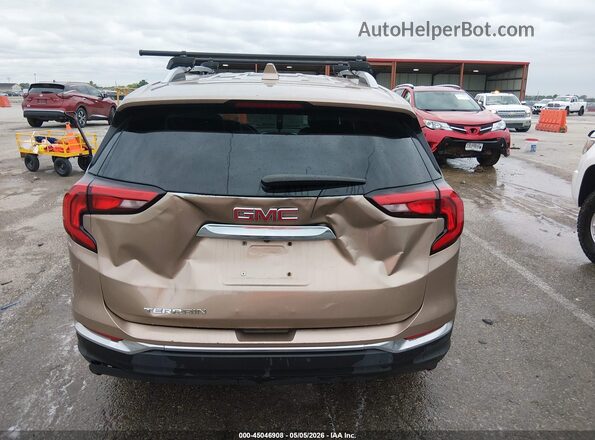 3GKALPEV1JL157022 2018 GMC TERRAIN Gold Front view