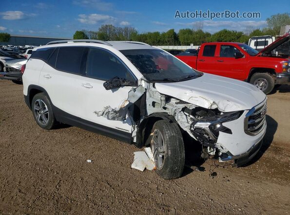 3GKALPEV1ML350470 2021 GMC TERRAIN White Передня права чверть