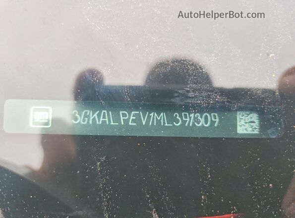 3GKALPEV1ML391309 2021 GMC TERRAIN Charcoal Vista de la etiqueta del VIN