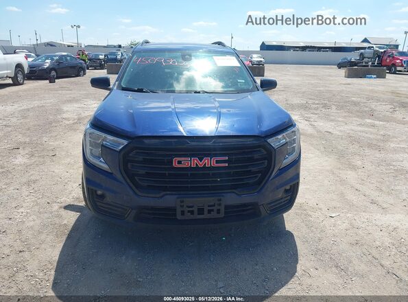 3GKALPEV1NL292944 2022 GMC TERRAIN Blue Դիմացի տեսք