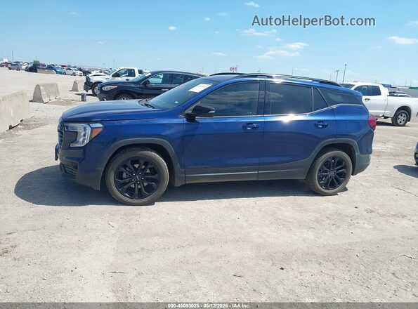 3GKALPEV1NL292944 2022 GMC TERRAIN Blue Սալոնի 360 աստիճան տեսք