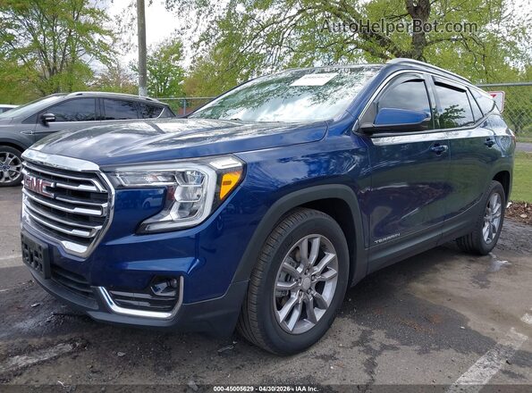 3GKALPEV4NL167100 2022 GMC TERRAIN Blue Передня ліва чверть