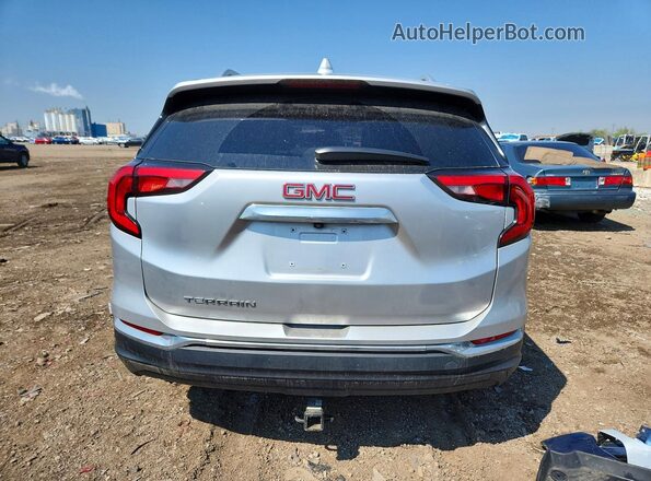 3GKALPEV7KL183593 2019 GMC TERRAIN Silver Rear view