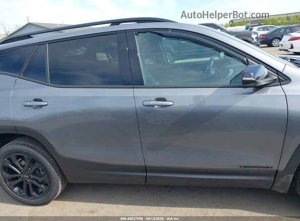 3GKALPEV7ML332782 2021 GMC TERRAIN Gray უკანა სალონის ხედი