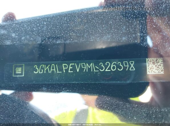 3GKALPEV9ML326398 2021 GMC TERRAIN White Widok komory silnika