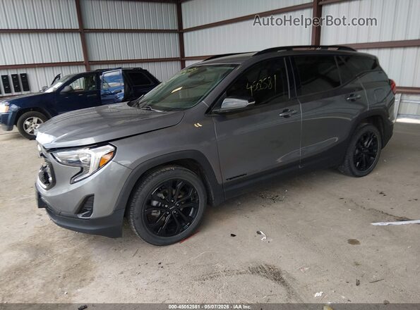 3GKALPEVXLL331138 2020 GMC TERRAIN Gray Vista tres cuartos delantera izquierda
