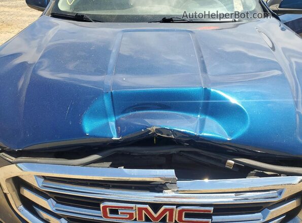 3GKALPEVXML331898 2021 GMC TERRAIN Blue Engine compartment view