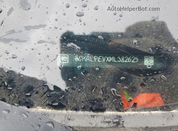 3GKALPEVXML382625 2021 GMC TERRAIN Silver Widok naklejki z numerem VIN