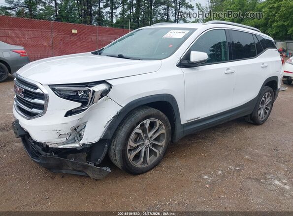 3GKALPEX0KL285125 2019 GMC TERRAIN Белый Передняя левая четверть
