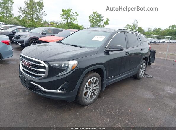 3GKALPEX8KL359570 2019 GMC TERRAIN Black წინა მარცხენა ხედი სამი მეოთხედიდან