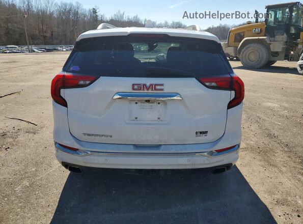 3GKALSEX0LL137061 2020 GMC TERRAIN White Вид ззаду