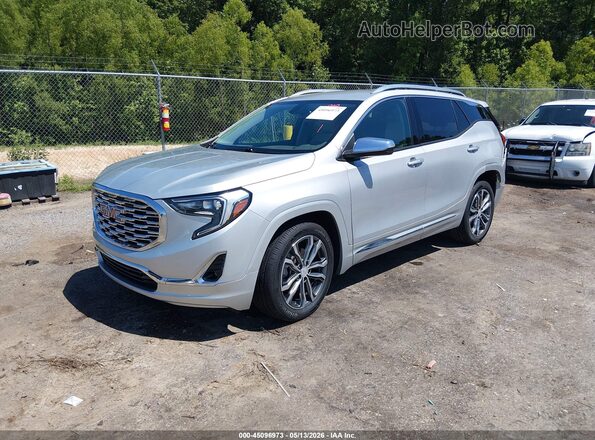 3GKALSEX7KL196302 2019 GMC TERRAIN Silver Vista tres cuartos delantera izquierda