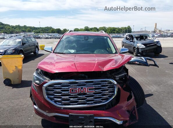 3GKALSEX8JL175229 2018 GMC TERRAIN Red Вид задньої частини салону