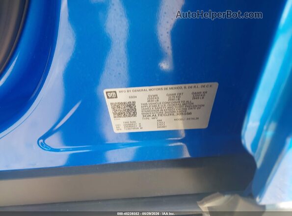 3GKALTEG2RL305166 2024 GMC TERRAIN Blue Engine compartment view