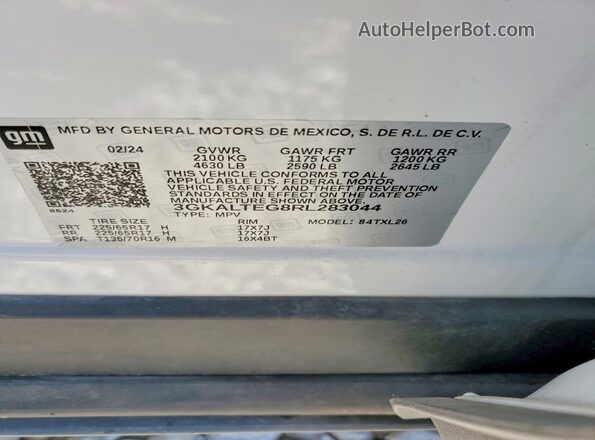 3GKALTEG8RL283044 2024 GMC TERRAIN White 