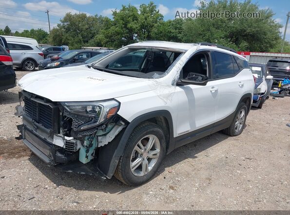 3GKALTEV0LL277616 2020 GMC TERRAIN White Vista tres cuartos delantera izquierda