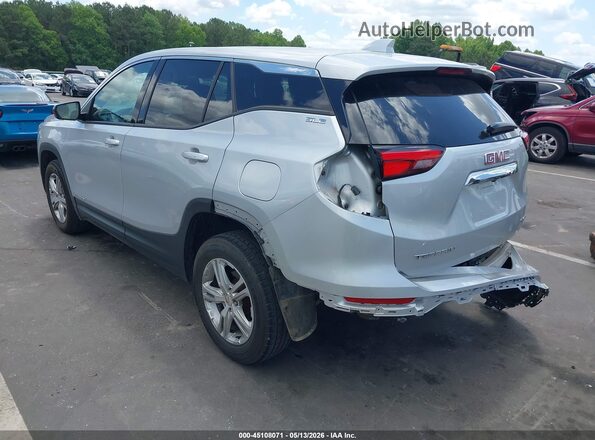 3GKALTEV1KL274500 2019 GMC TERRAIN Silver Trasero izquierdo