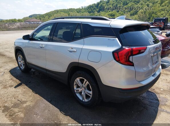 3GKALTEV2JL292857 2018 GMC TERRAIN Silver Tył lewy
