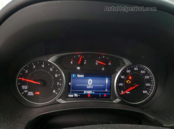 3GKALTEV2NL178458 2022 GMC TERRAIN Black Вид щитка приладів