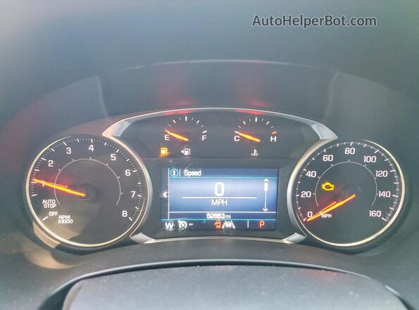3GKALTEV3LL160418 2020 GMC TERRAIN Gray Widok zestawu wskaźników