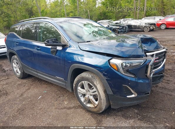3GKALTEV5KL281434 2019 GMC TERRAIN Blue Вид щитка приладів