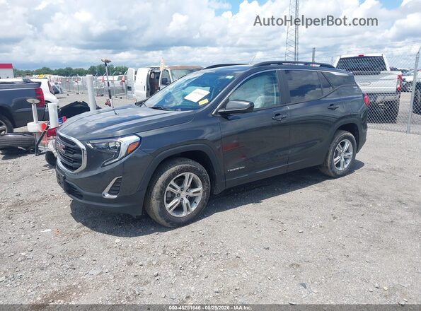 3GKALTEV6ML347413 2021 GMC TERRAIN Gray წინა მარცხენა ხედი სამი მეოთხედიდან