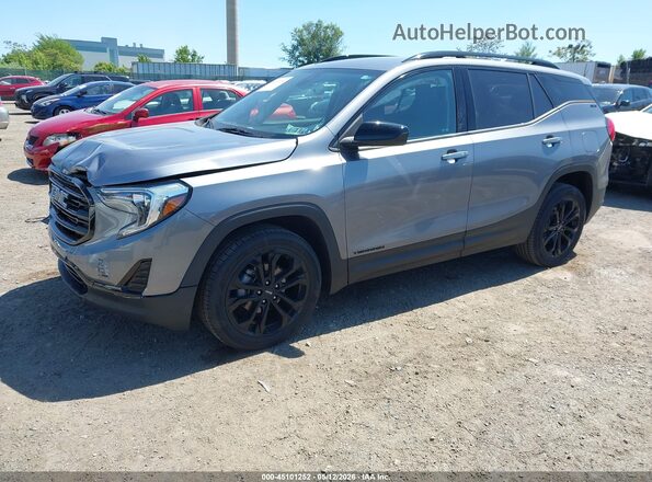 3GKALTEV6ML366012 2021 GMC TERRAIN Gray Передня ліва чверть