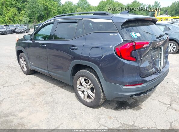 3GKALTEV7JL189062 2018 GMC TERRAIN Синий Задняя левая четверть