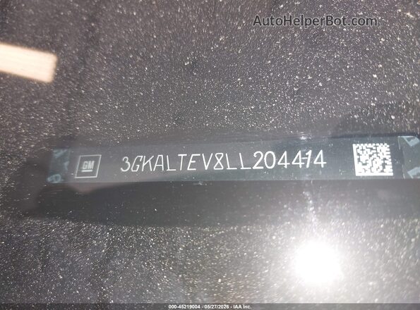 3GKALTEV8LL204414 2020 GMC TERRAIN Black Vista del compartimento del motor