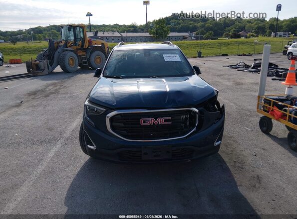3GKALTEV9ML339998 2021 GMC TERRAIN Blue Instrument cluster view