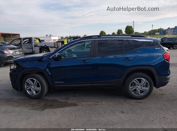 3GKALTEV9ML339998 2021 GMC TERRAIN Blue 360 interior view