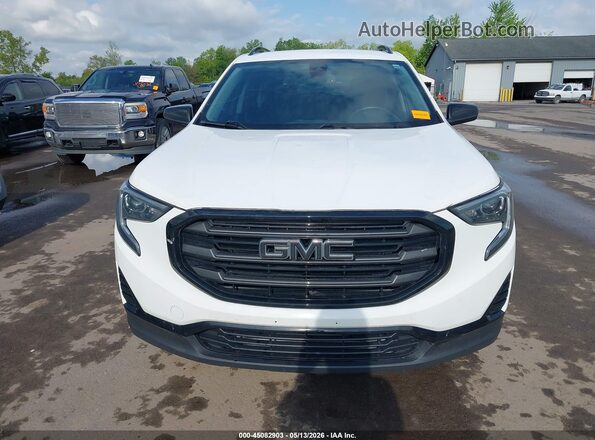 3GKALTEVXLL159766 2020 GMC TERRAIN White Vista del cuadro de instrumentos