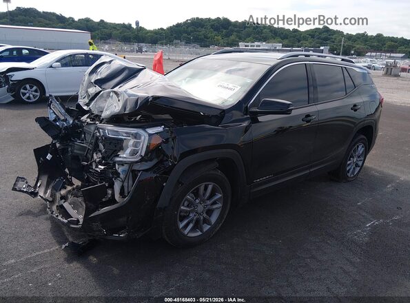 3GKALVEG2RL253372 2024 GMC TERRAIN Black Առջևի ձախ երեք քառորդ տեսարան