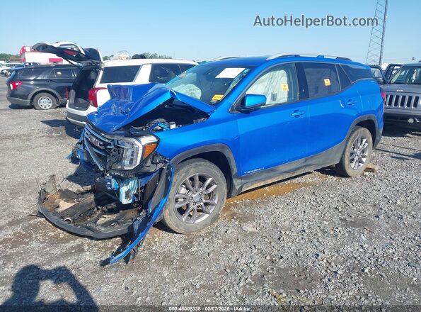 3GKALVEG7RL166261 2024 GMC TERRAIN Blue Առջևի ձախ երեք քառորդ տեսարան