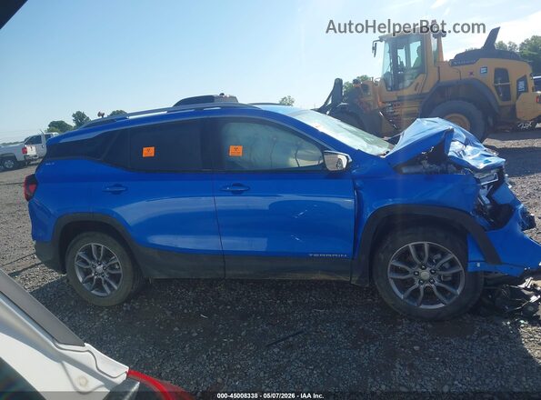 3GKALVEG7RL166261 2024 GMC TERRAIN Blue Սալոնի հետևի տեսք